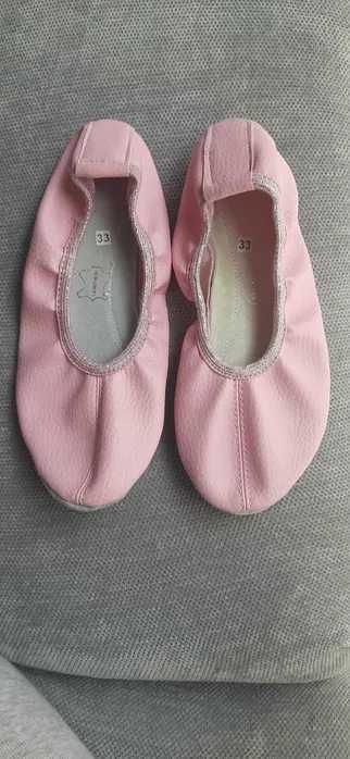 2 PARY:  Skórzane botki PAMAR rozm.38 + nowe baletki r.33