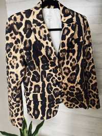 Женский леопардовый пиджак американского бренда 10р в идеальном состоя