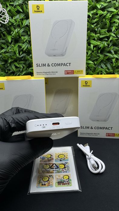 Магнітний павербанк Базеус 6000 mAh 20w Baseus magnetic powerbank
