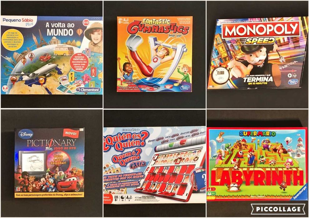 JOGO de Tabuleiro SELADO [desde 14€] Monopoly Pictionary Quem é Quem