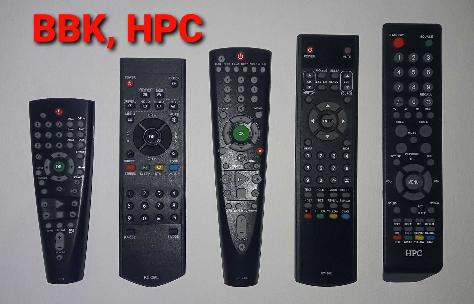 Пульт для ТВ телевизора Supra Romsat BBK HPC Shivaki DEX LG Samsung