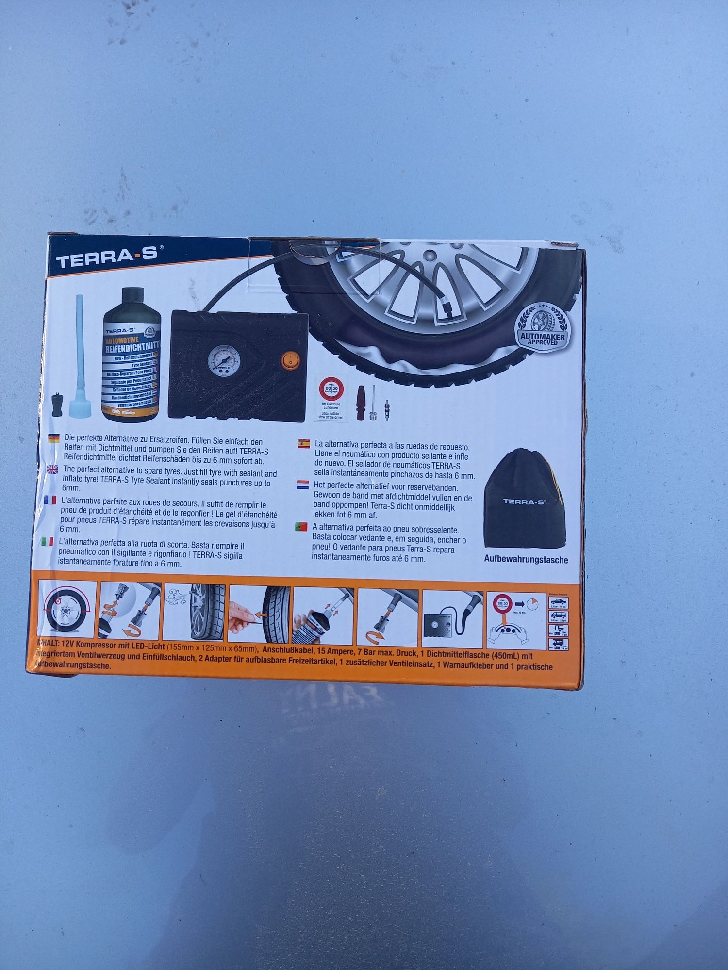 Zestaw naprawczy koła kompresor tire mobility kit