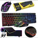 Klawiatura, myszka, podkladka RGB GAMINGOWA