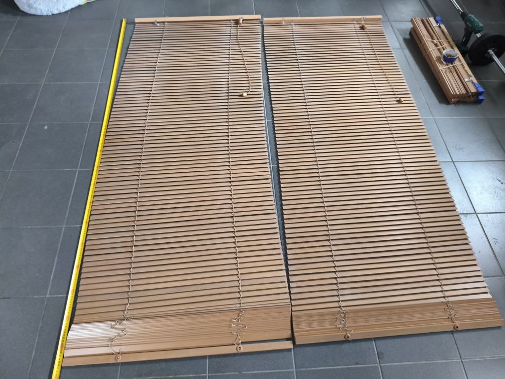 Żaluzje drewniane 80x250 cm. Listwa 27mm