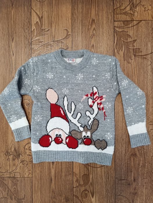 Теплі новорічні хлопчачі парні светри