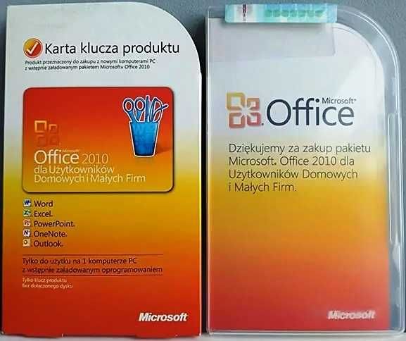 Microsoft Office 2010 Dom i Firma - 1PC licencja wieczysta BOX