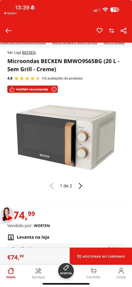 Microondas BECKEN