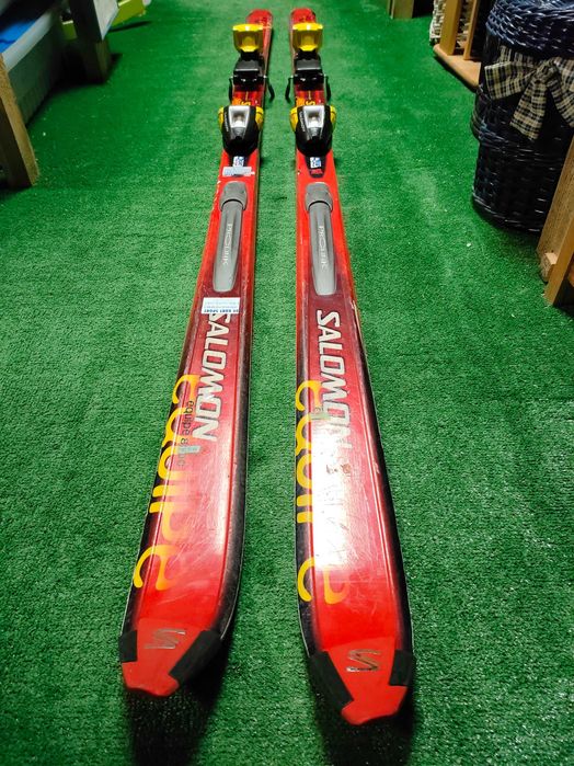 Narty zjazdowe + wiązania. Salomon 180 cm  Bdb. stan!