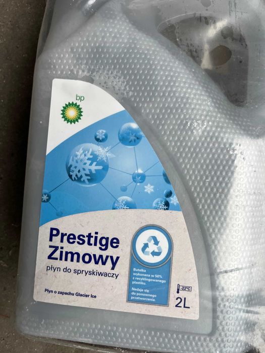 5 szt - zimowy płyn do spryskiwaczy BP Prestige - 4 litry