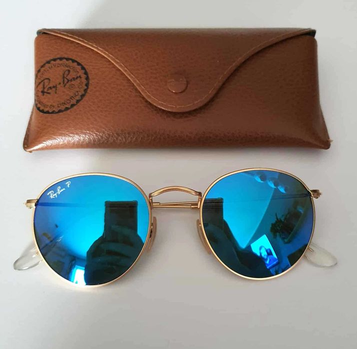 Nowe oryginalne okulary Ray-Ban Round Metal RB3447 Polarized