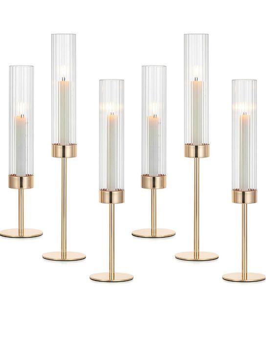 Набір золотих підсвічників Hewory. 6шт.