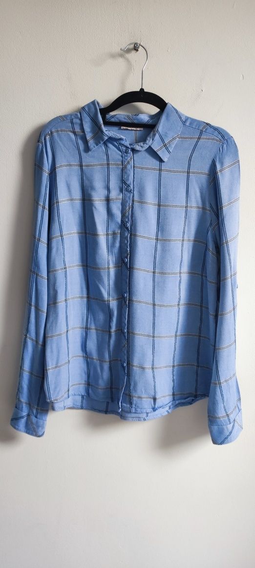 Niebieska koszula w kratę Orsay roz 40