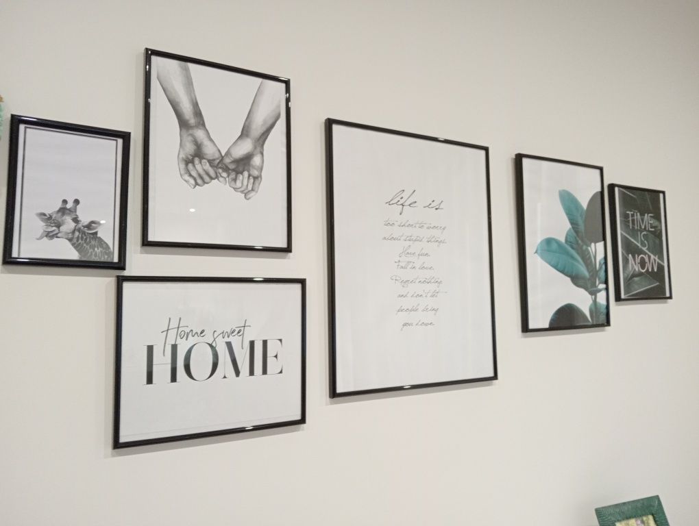 Conjunto de quadros com posters