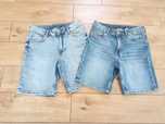H&M dwie pary spodenek jeansowych 158