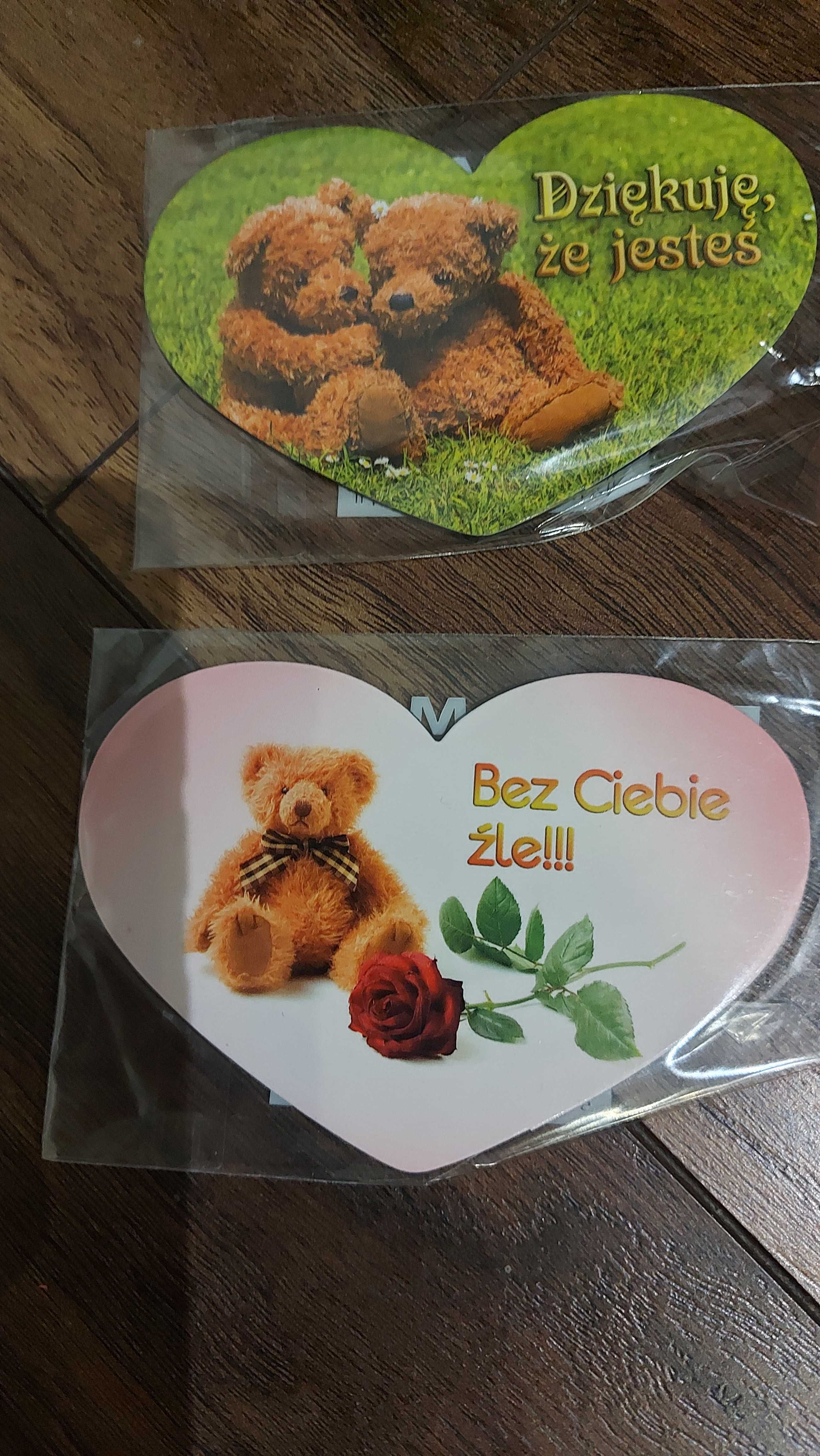 Magnes serduszko Misie Walentynki