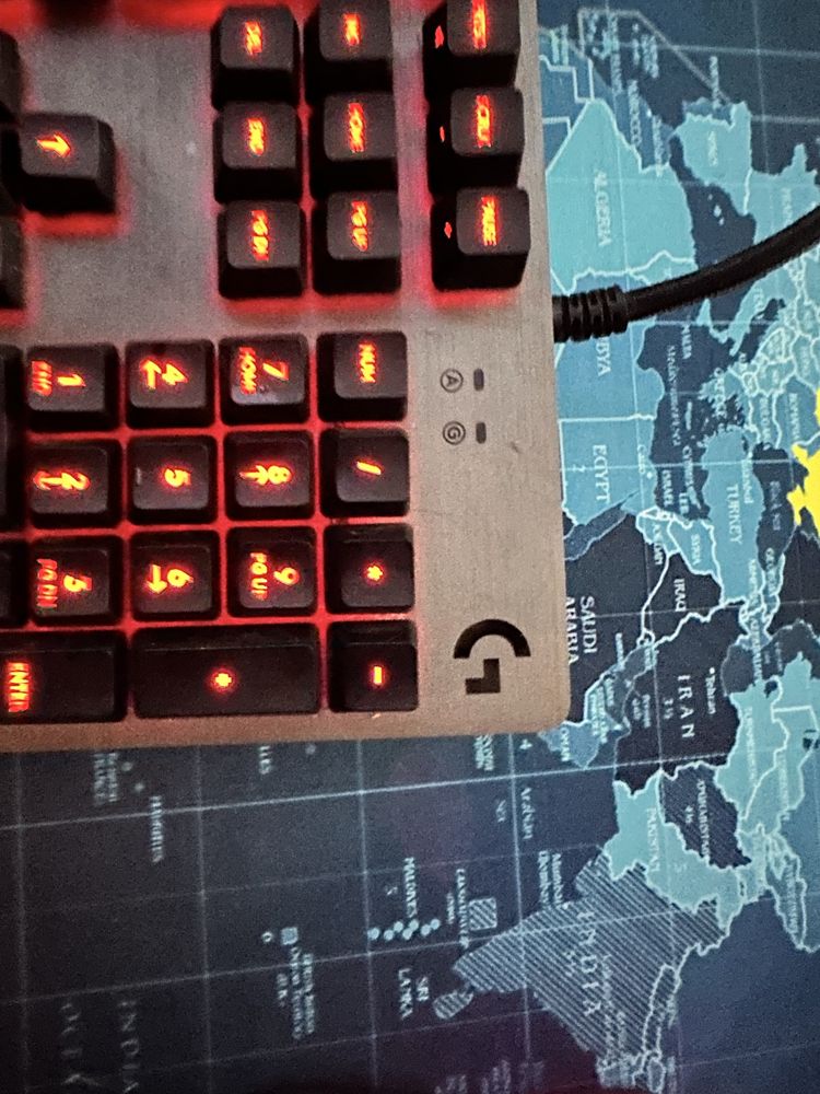 Клавіатура Logitech G413 Mechanical Gaming Keyboard - CARBON - RED LED