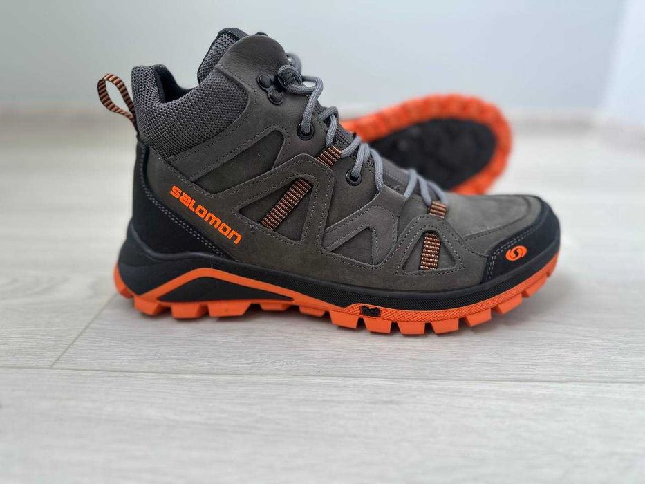 Мужские зимние ботинки Чоловічі черевики из натуральной кожи SALOMON