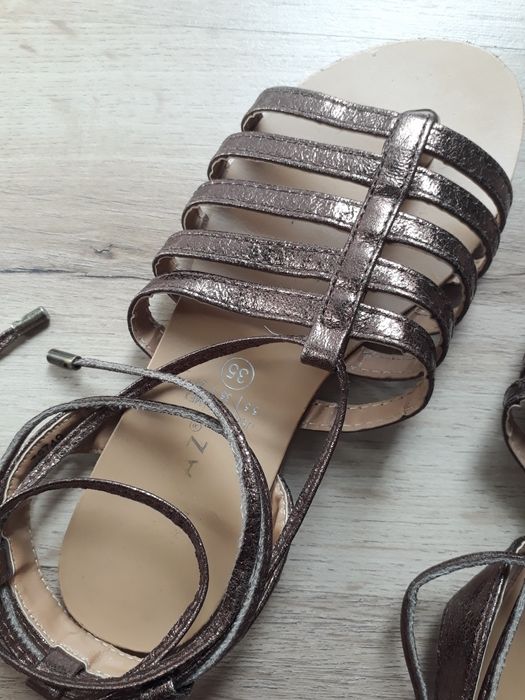 Sandálias marypaz estilo romano bronze