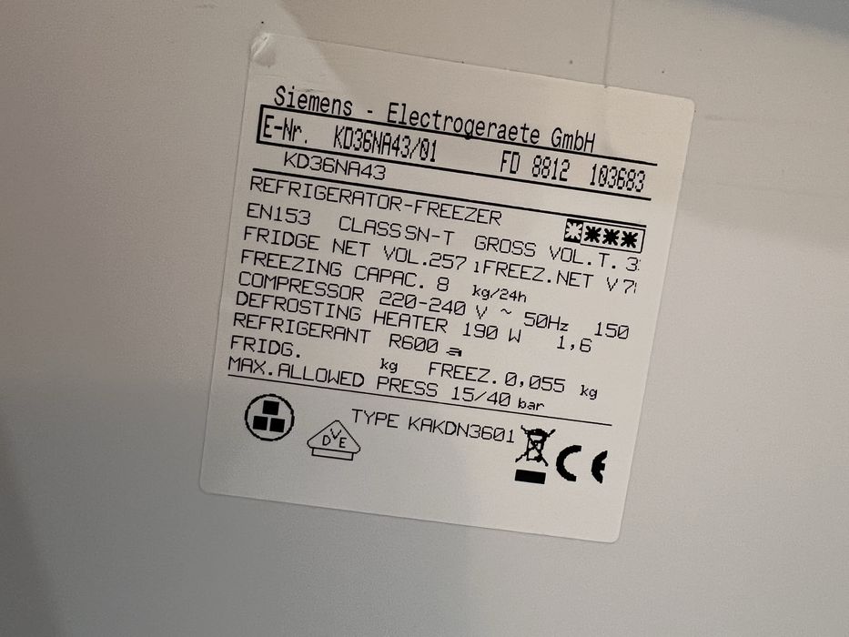 Холодильник Siemens KD36NA43 Німечинна