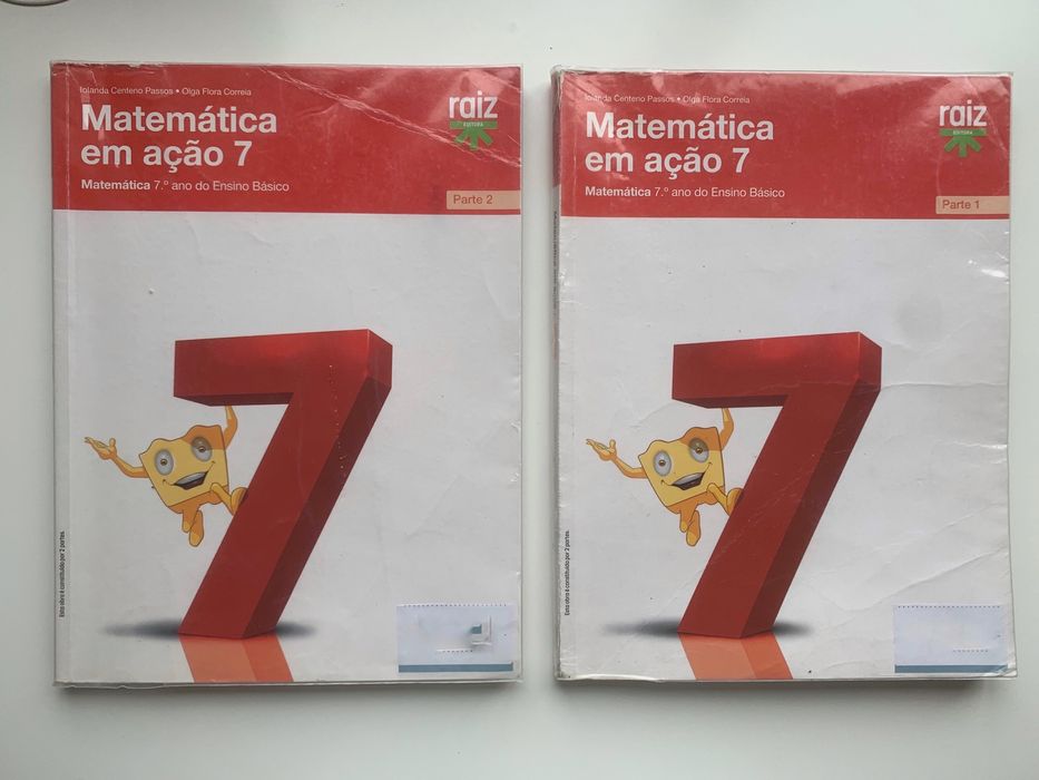 Manuais Escolares 7° ano (Matemática e Português)