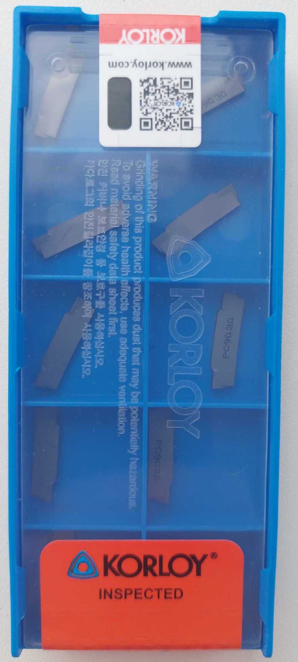 Токарные пластины отрезные MGMN150-G PC9030 ширина 1.5 мм, Корея 10 шт