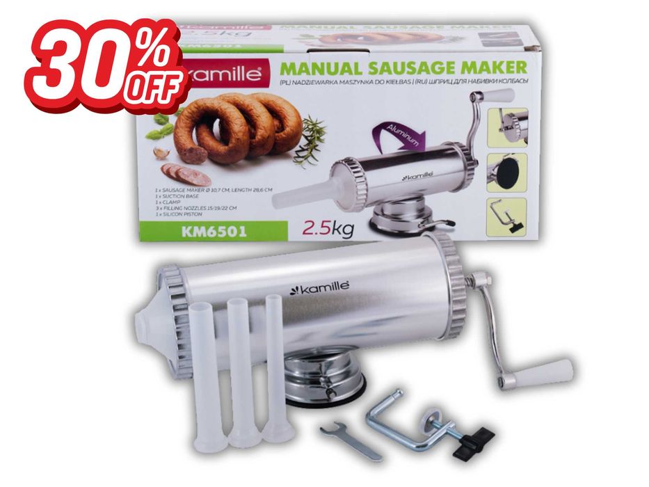 Nowa Nadziewarka Szpryca Do Kiełbas Wędlin Maszynka Do Kiełbasy OKAZJA