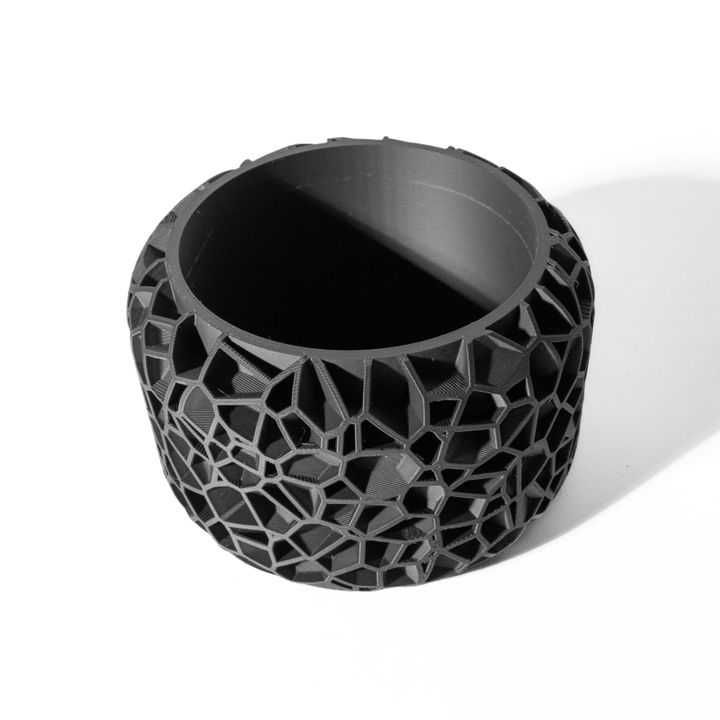Vaso de Planta Design Fracturado 3D - Estilo Moderno Único