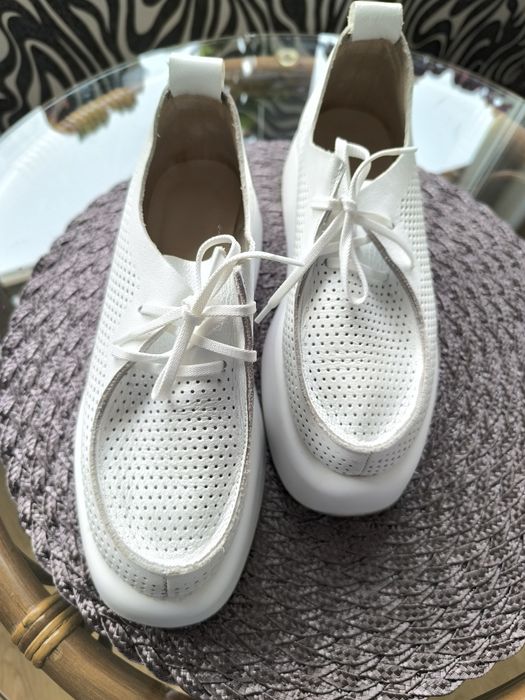 Жіночі шкіряні кеди- кросівки