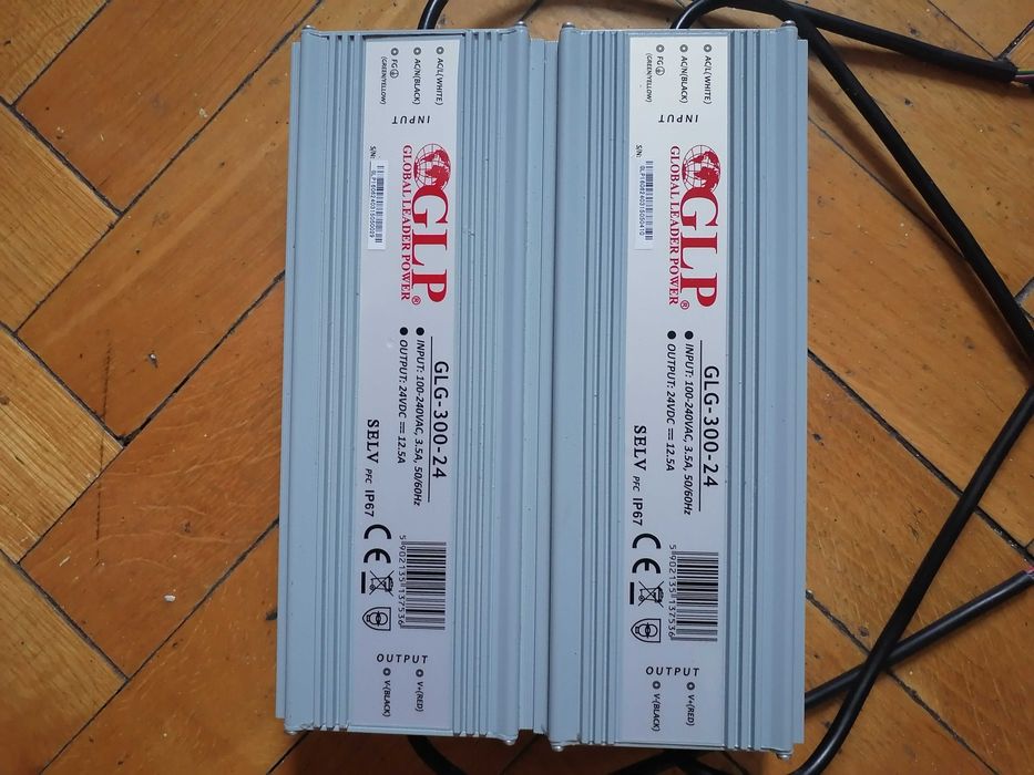 Zasilacz stałonapięciowy do taśm led 12,A 300 W 2 szt. Okazja