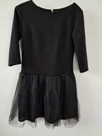 Czarna, krótka sukienka S