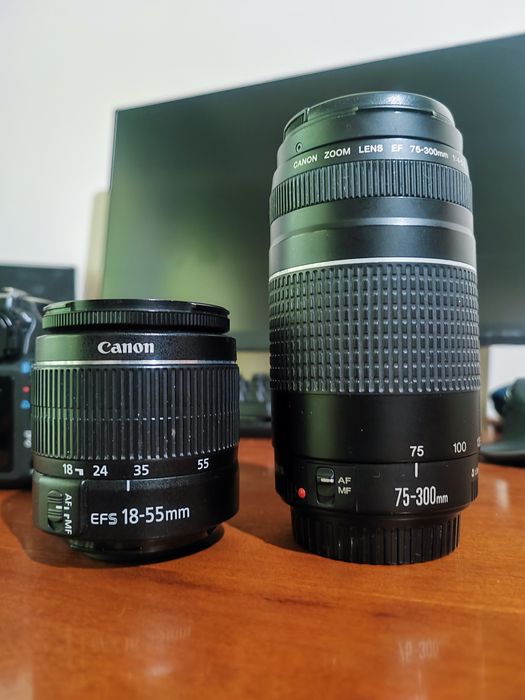 Câmera fotográfica Canon EOS + 1 lente