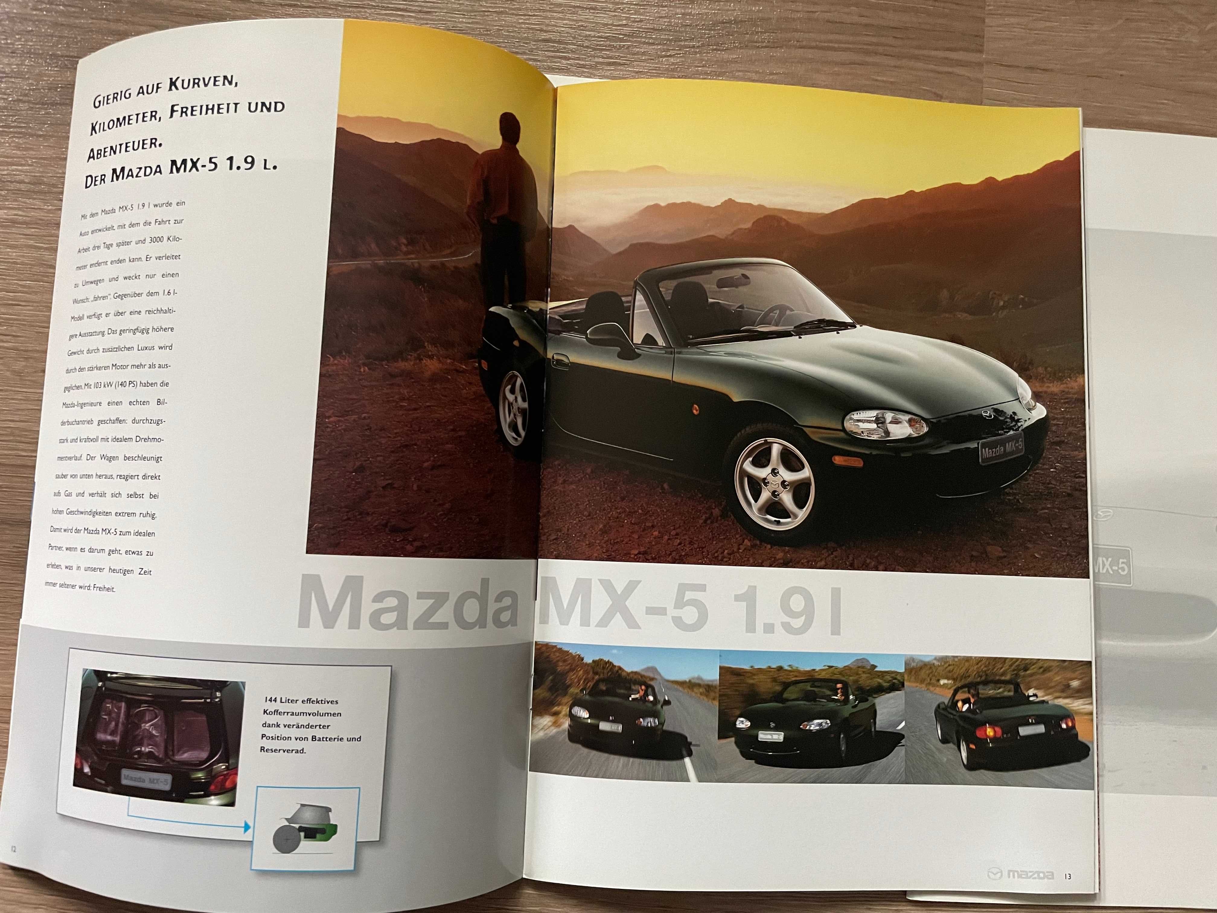 Katalog prospekt Mazda MX-5 1999 r. 32 strony