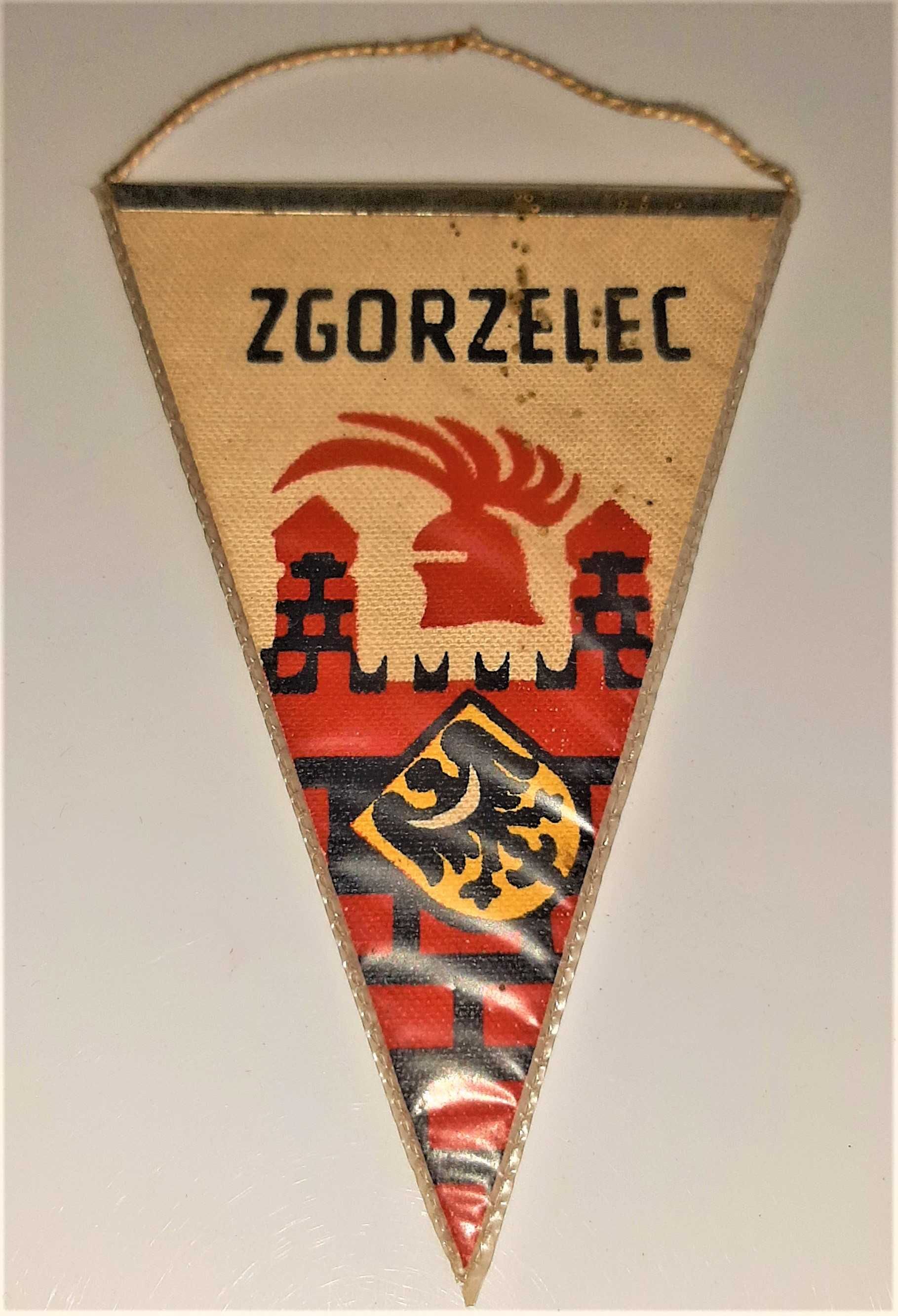 Proporczyk Zgorzelec Herb Polska Flaga Orzeł bez korony
