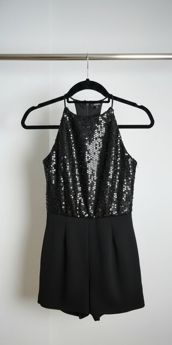 Cudowny kombinezon krótki cekiny, rozmiar M. Sylwester. Nowy