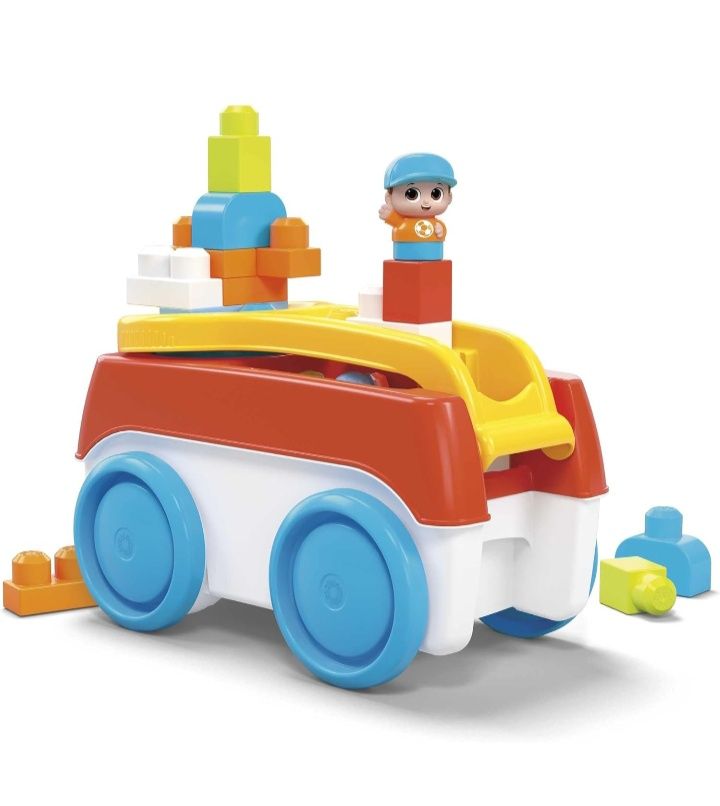 Klocki Mega Bloks Wózek z klockami "Buduj i kręć" HHN00