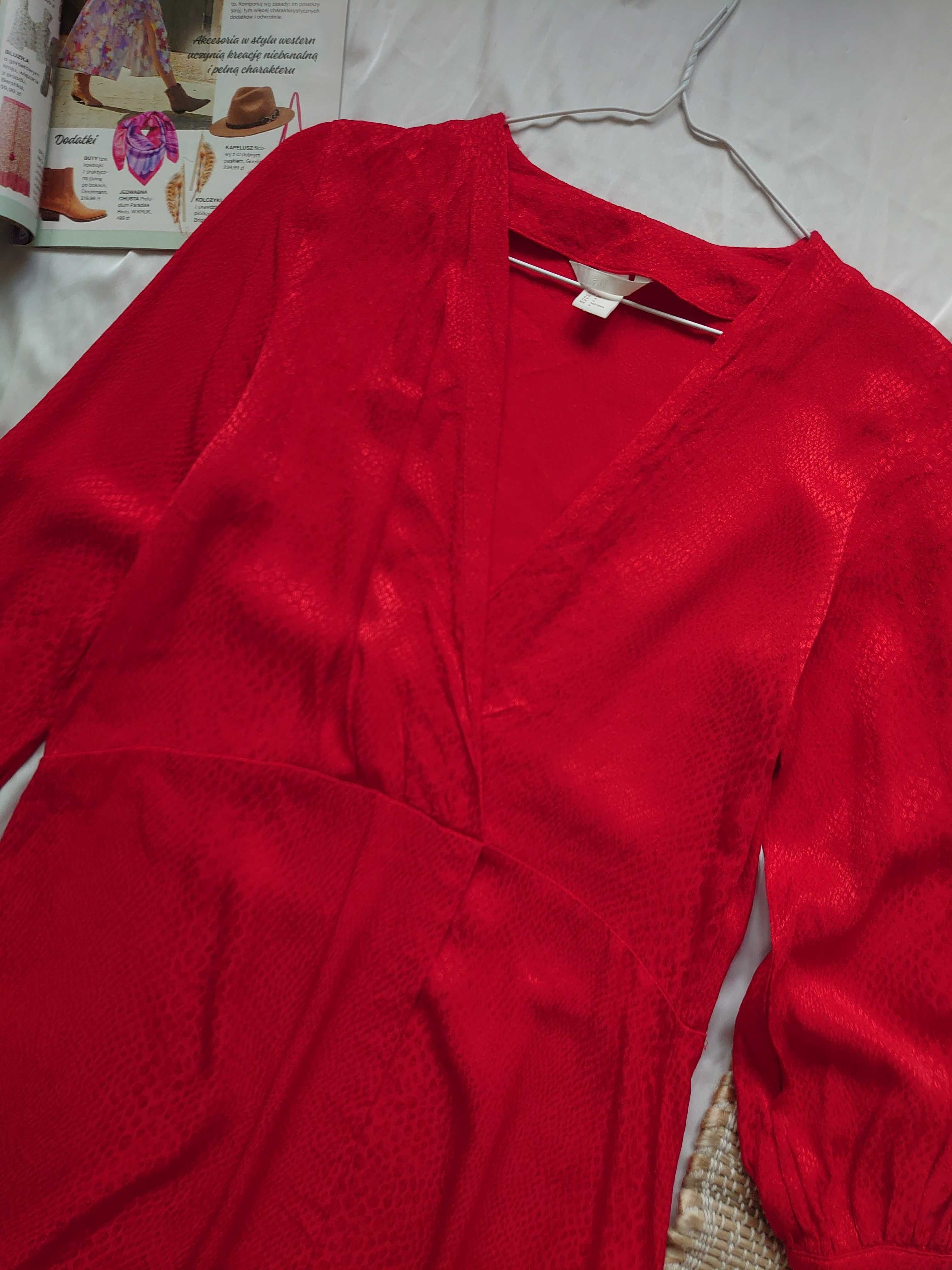 Sukienka midi w kolorze czerwonym
H&M