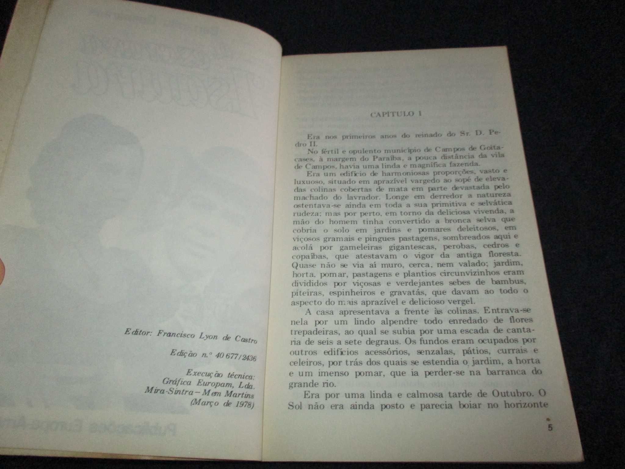 Livro A Escrava Isaura Bernardo Guimarães