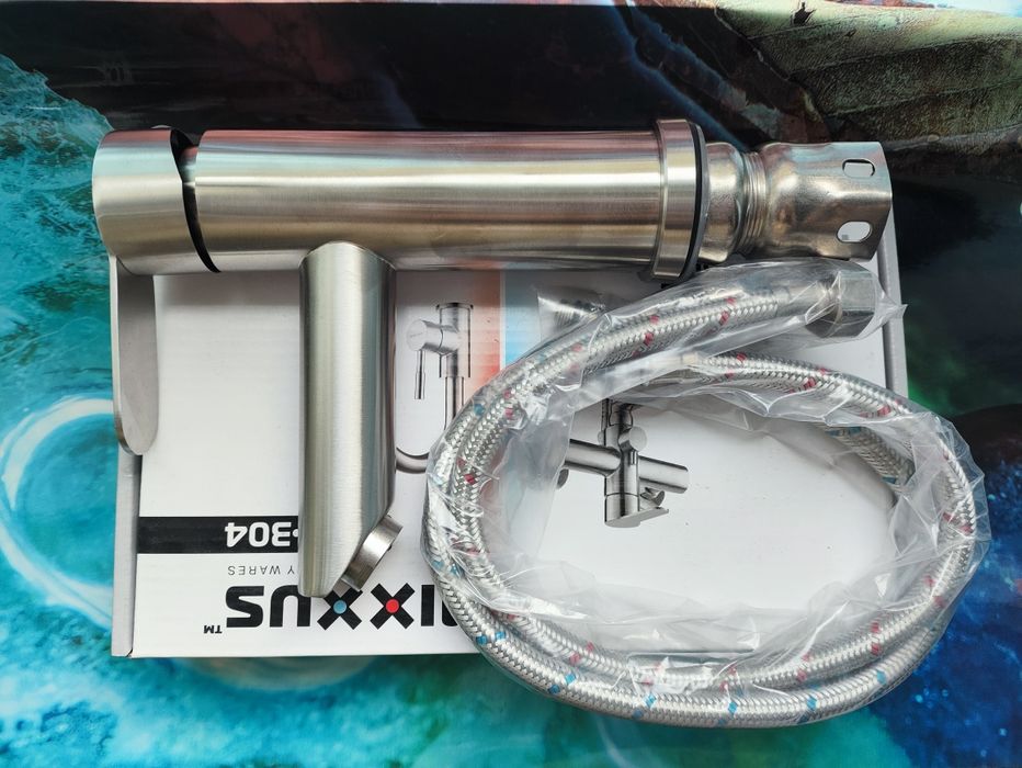 Смеситель для умывальника MIXXUS DAX-001-A (нерж. сталь)