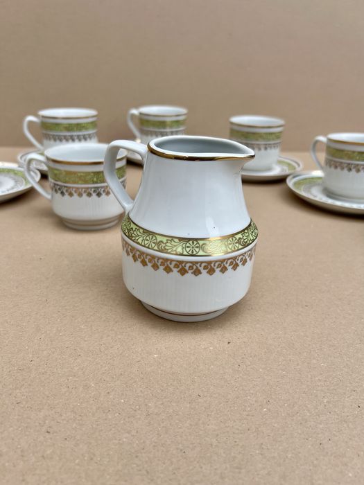 Zestaw porcelany Chodzież mlecznik filiżanki takerzyki