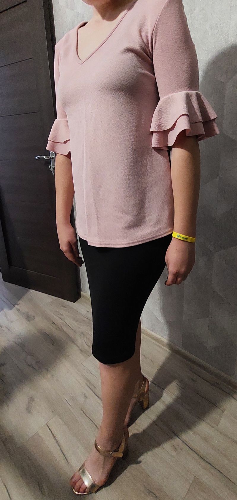 Блузка-кофта ніжного рожева