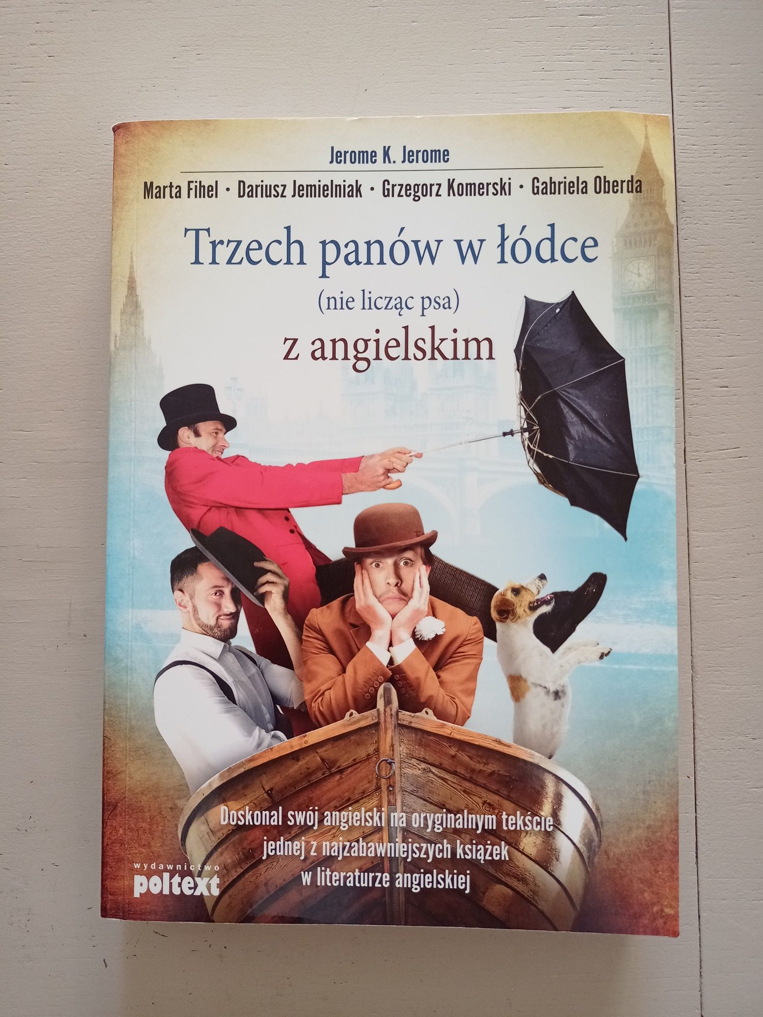 "Trzech panów w łódce (nie licząc psa)" w j. Angielskim