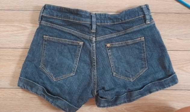 Komplet spodenki krótkie jeansowe bluzka zestaw lato wakacje