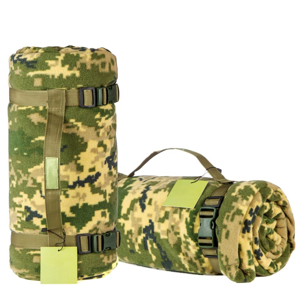 Тактичний флісовий плед 150х200см – ковдра для військових із чохлом