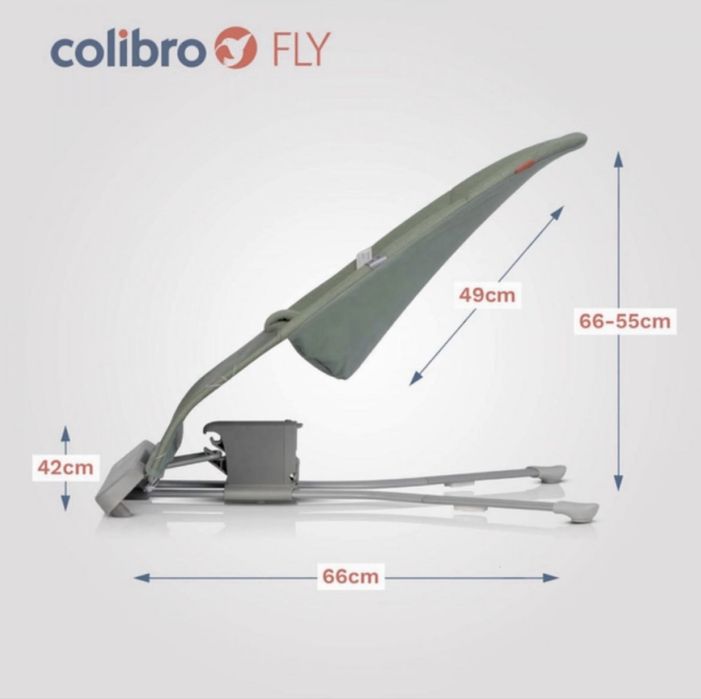 Шезлонг крісло гойдалка лежак дитячий Colibro fly