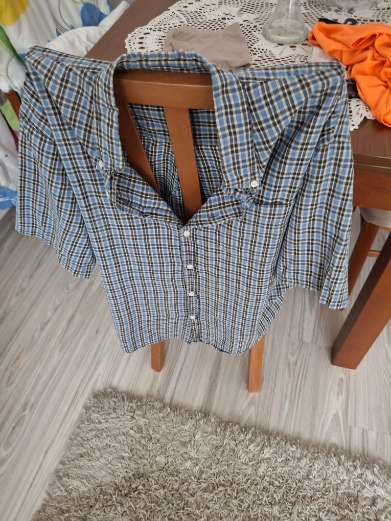Koszula męska z krótkim rękawem w kratkę