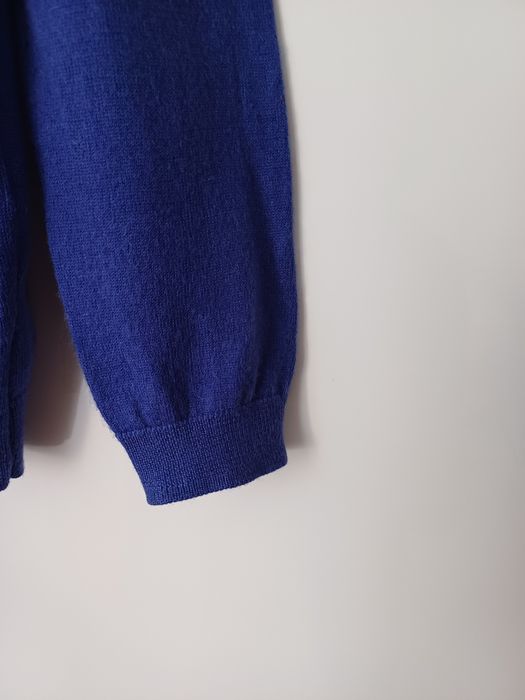 Massimo Dutti kaszmirowy sweter 100% kaszmir niebieski fioletowy