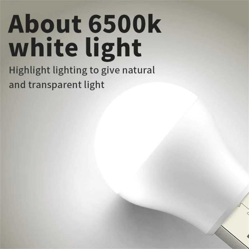 LED лампочка ночник USB