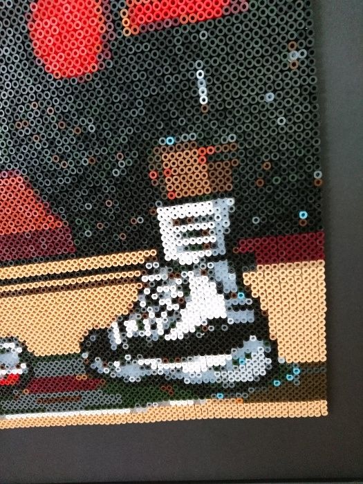 Królik Bugs / Michael Jordan - Space Jam - obraz ramka - koraliki/hama