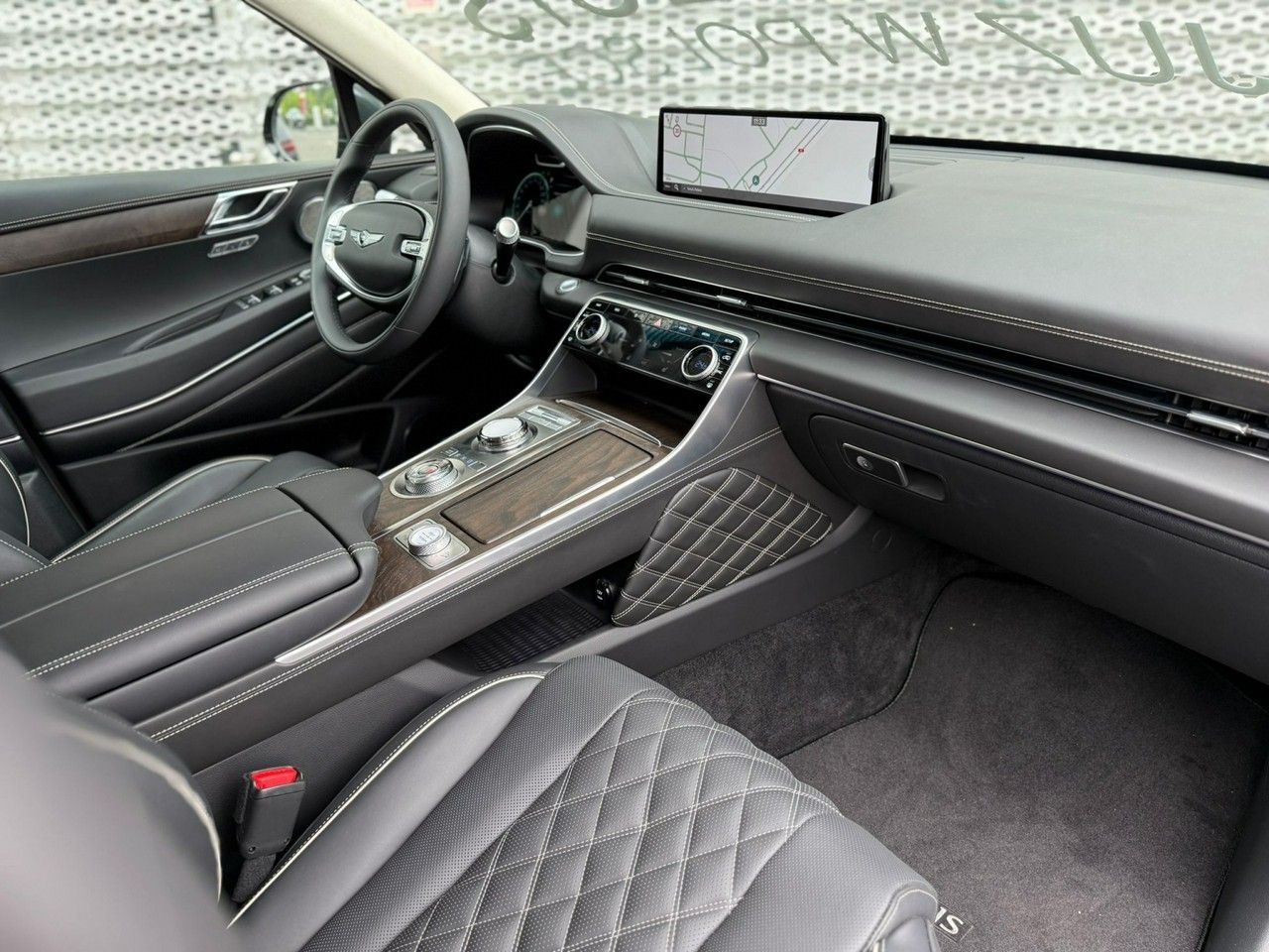 Genesis GV80 Alcantara, kamery 360, lexicon, Android Auto