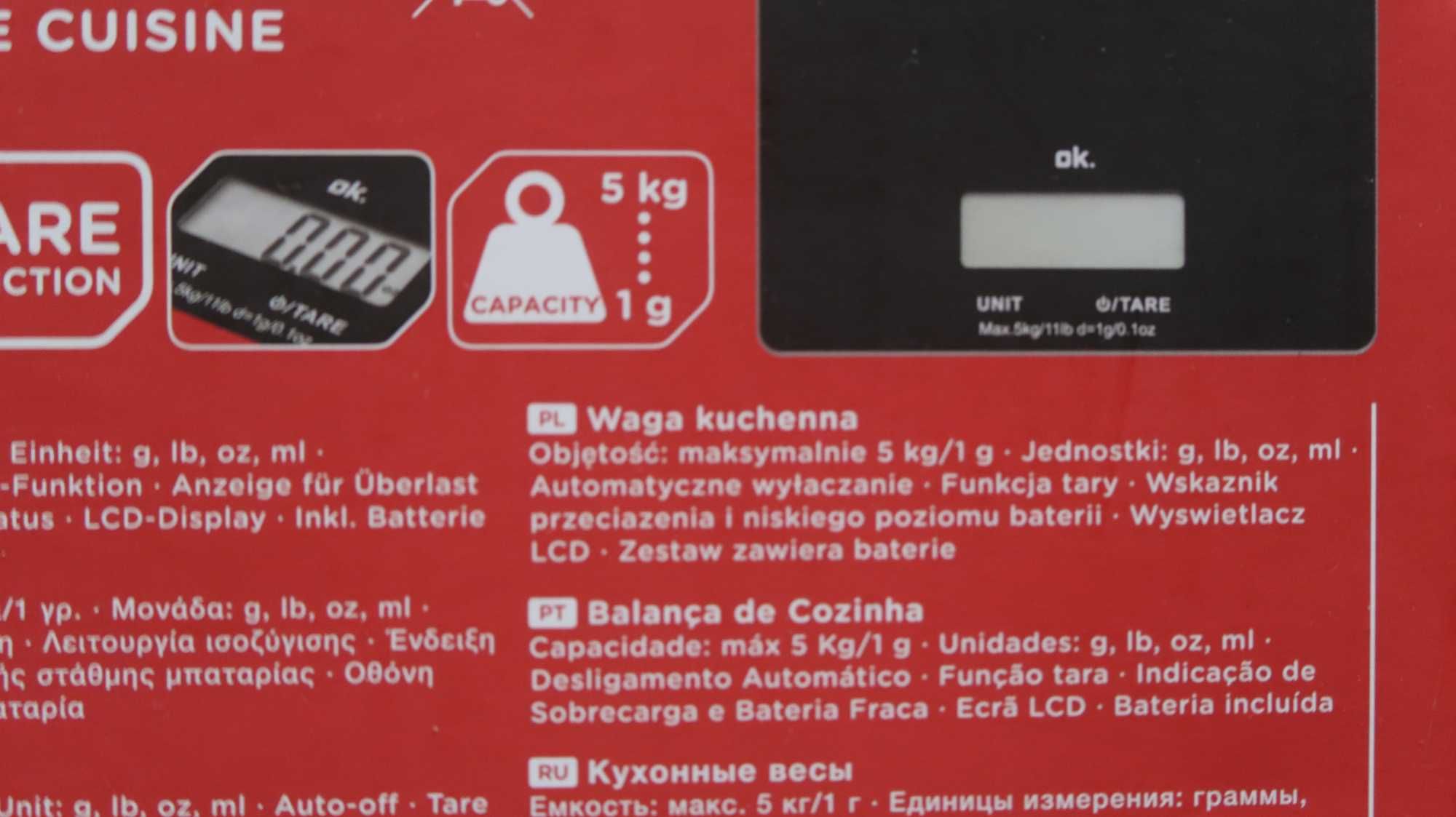 waga kuchenna, ok 3220